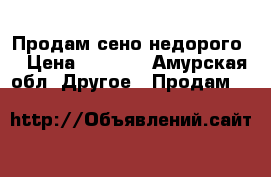 Продам сено недорого. › Цена ­ 1 000 - Амурская обл. Другое » Продам   